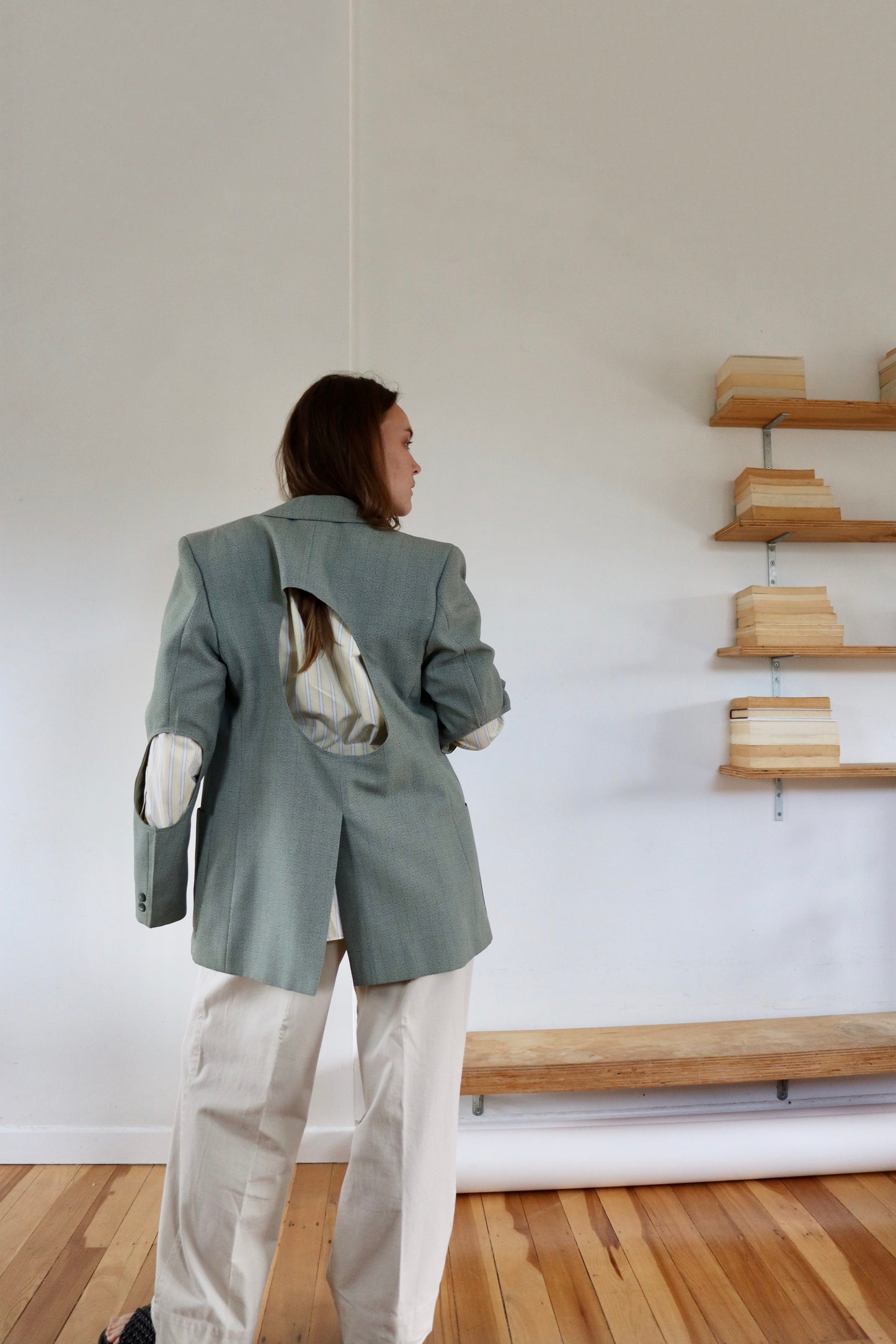 Sage Green Holy Blazer