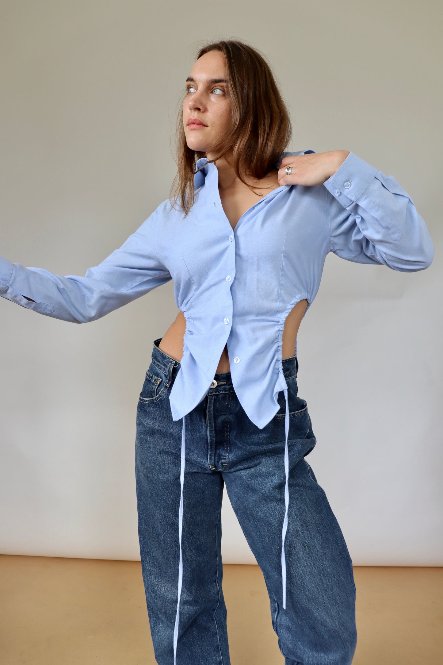 Baby Blue Curve Shirt XS