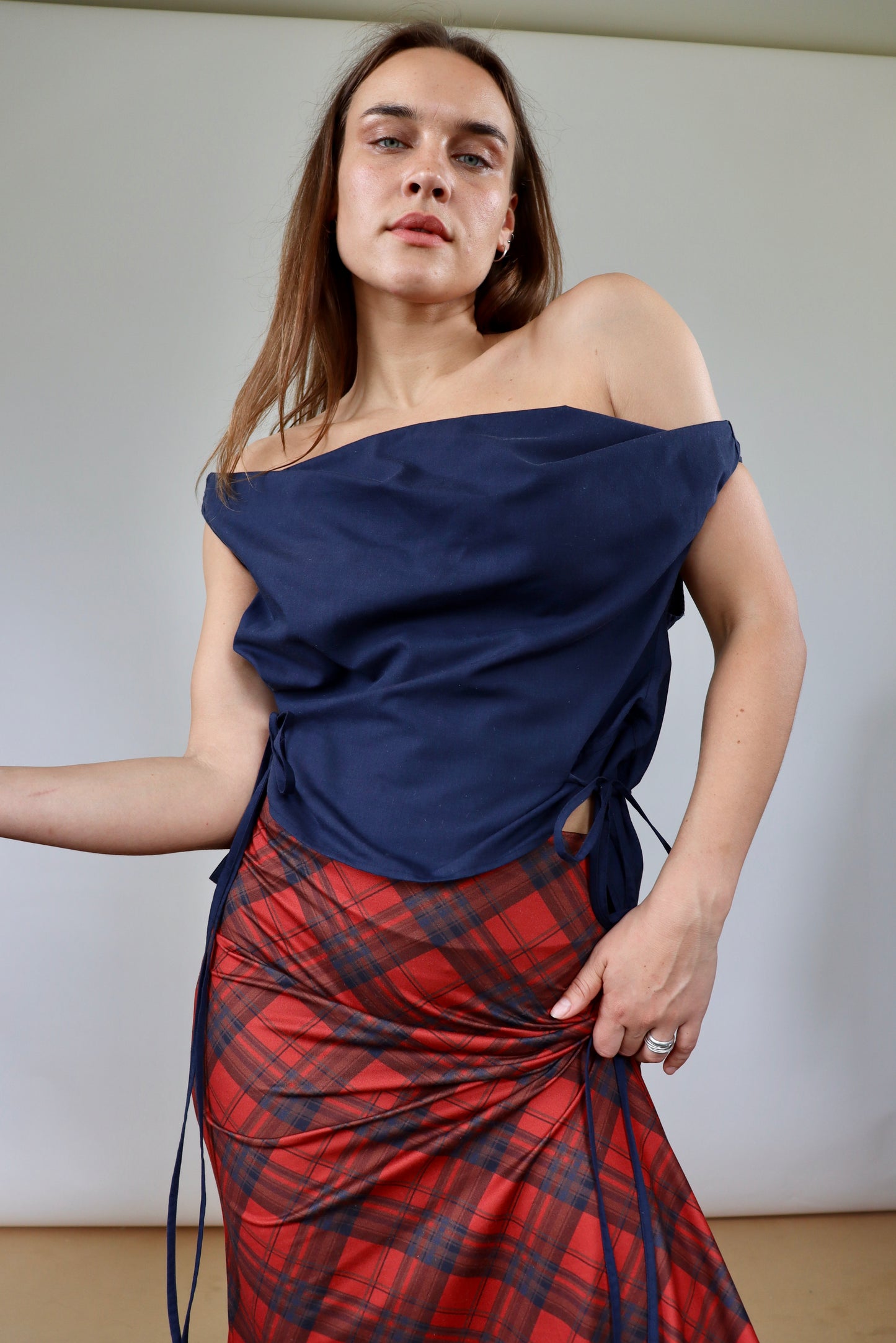Stretchy Tartan Skirt