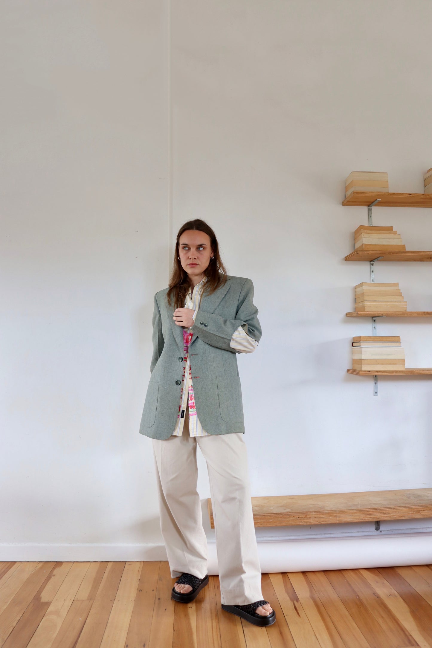 Sage Green Holy Blazer
