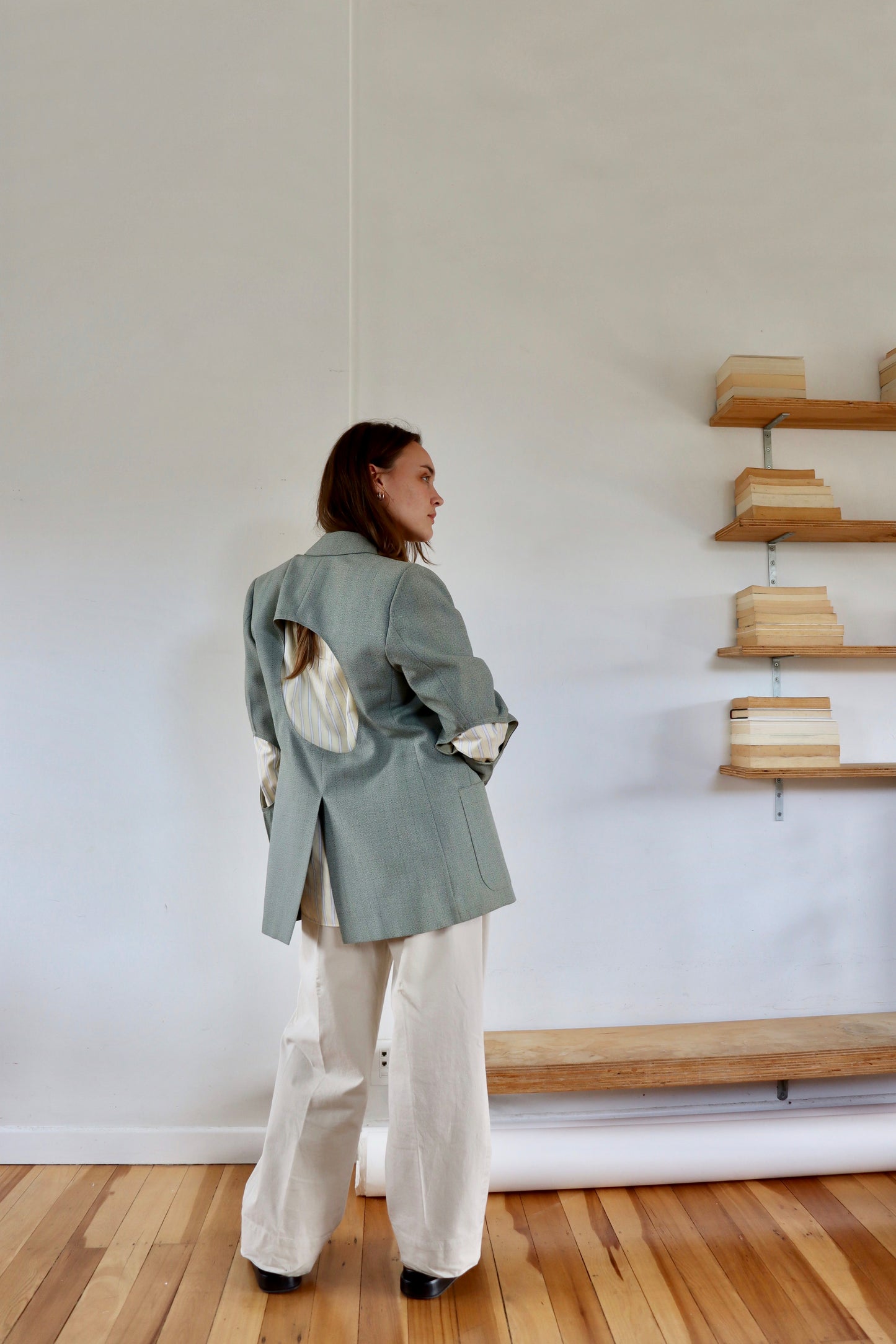 Sage Green Holy Blazer