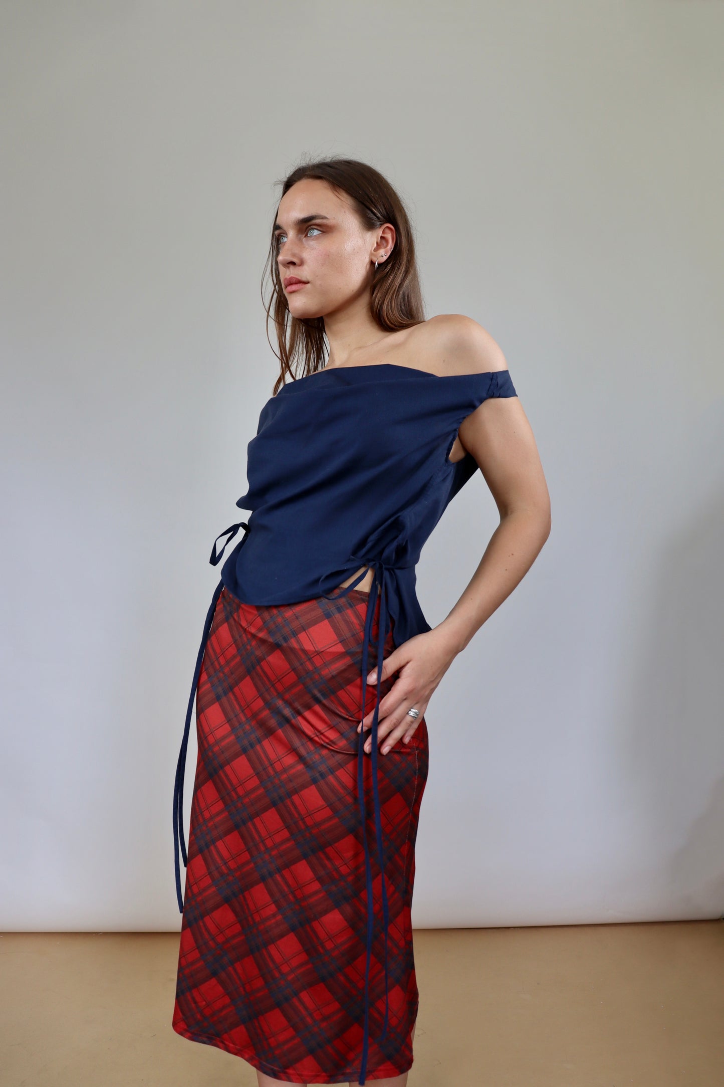 Stretchy Tartan Skirt
