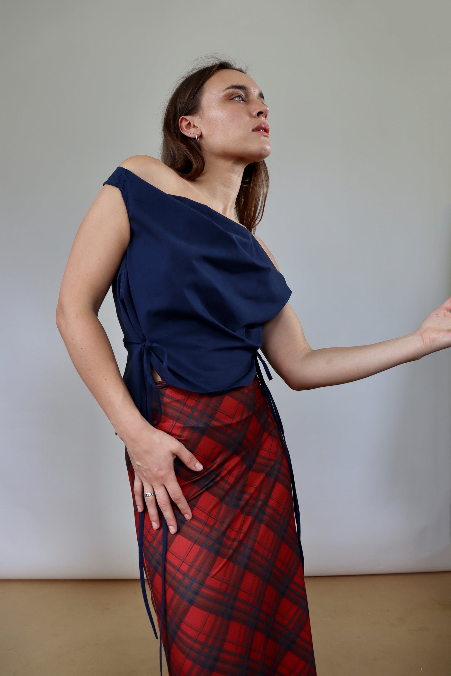 Stretchy Tartan Skirt