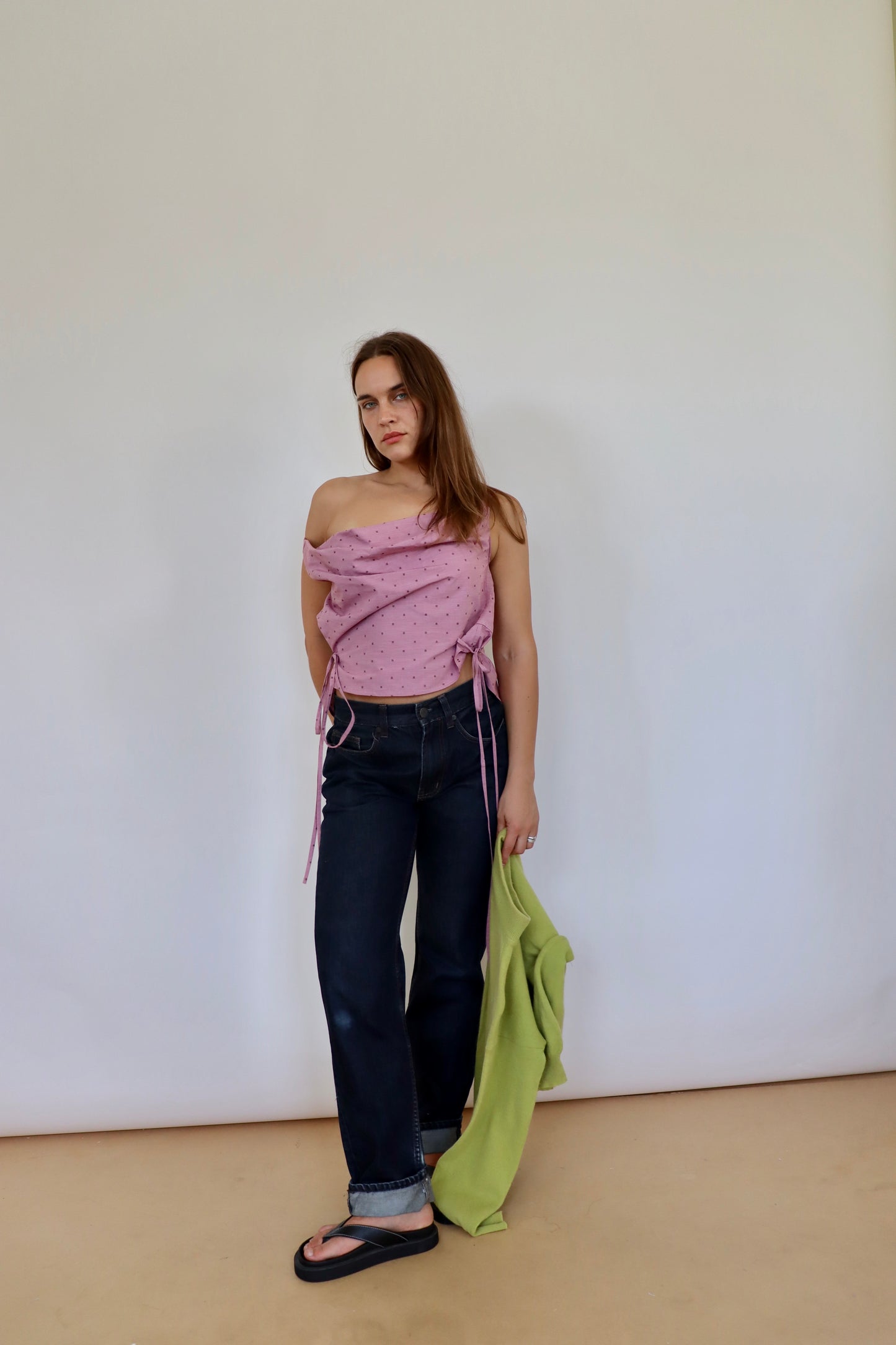 Dark Pink Patterned Awa Top S