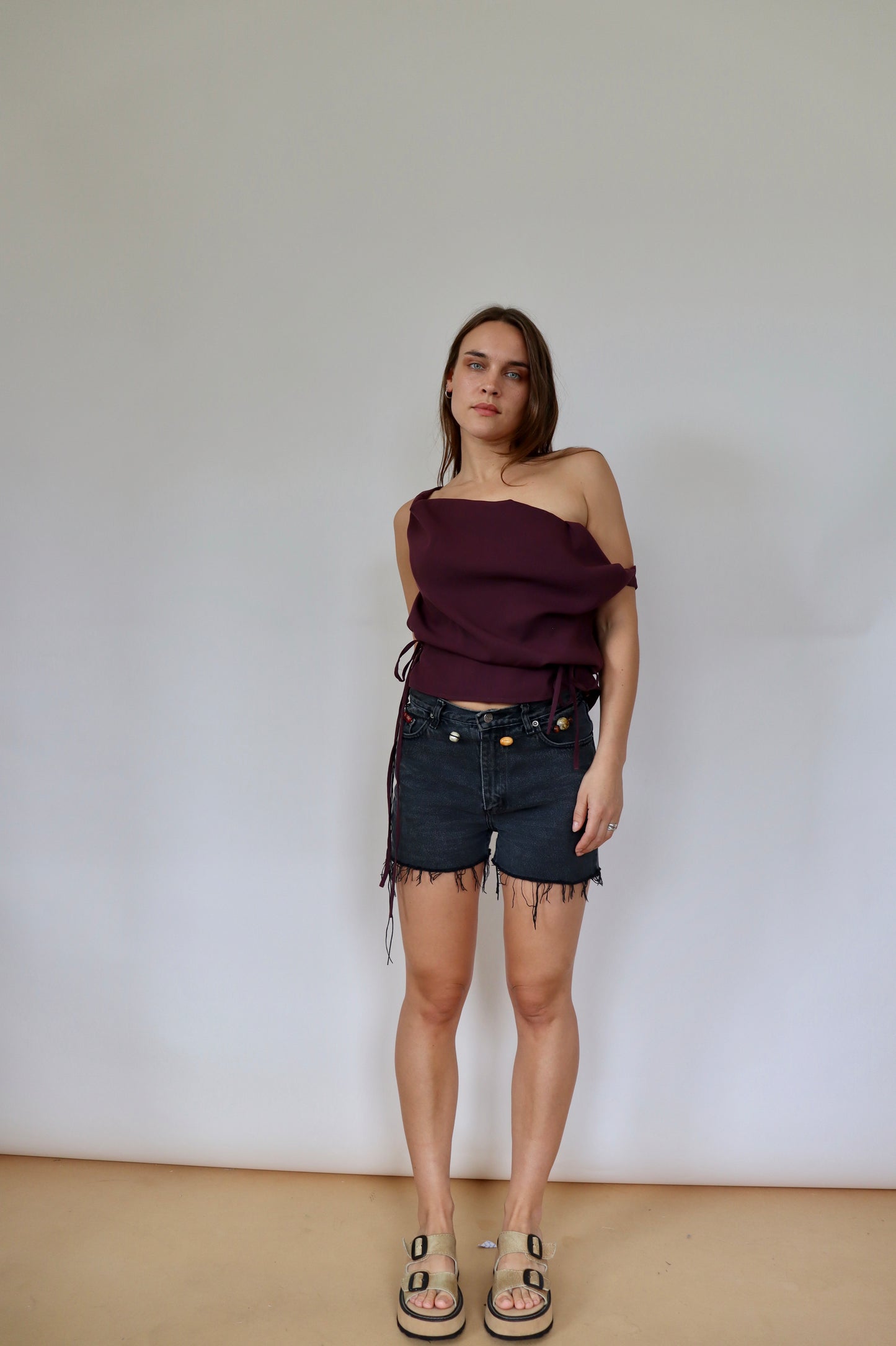 Black Vintage Cut Offs