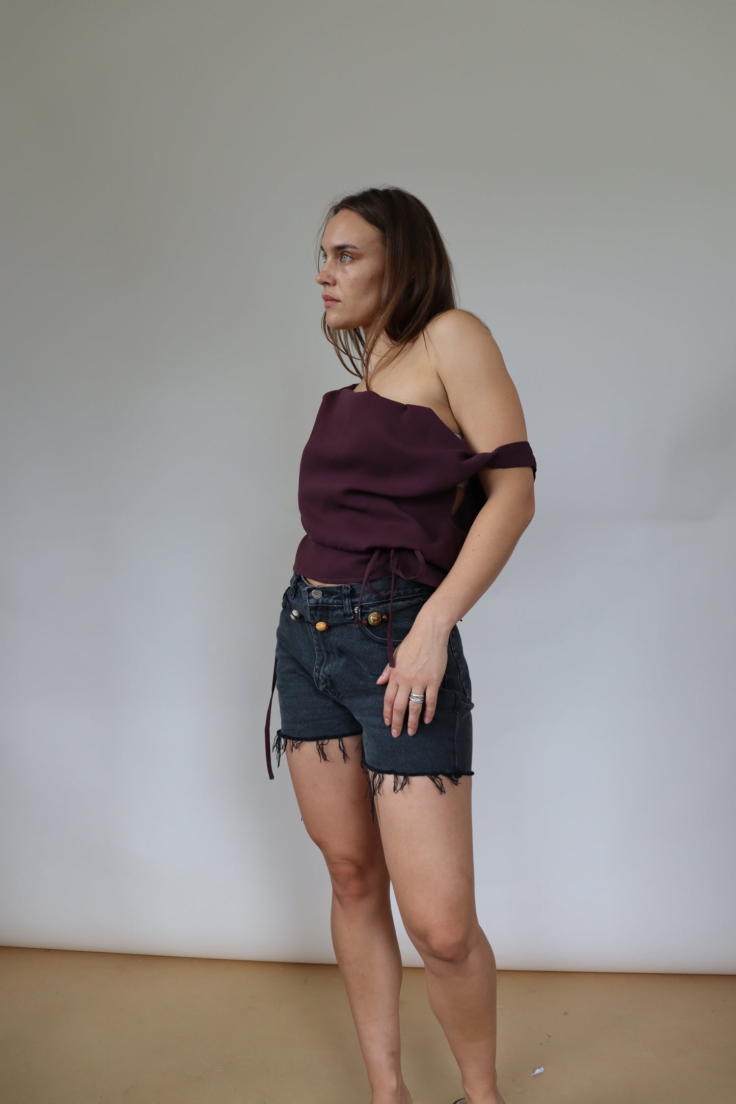 Black Vintage Cut Offs