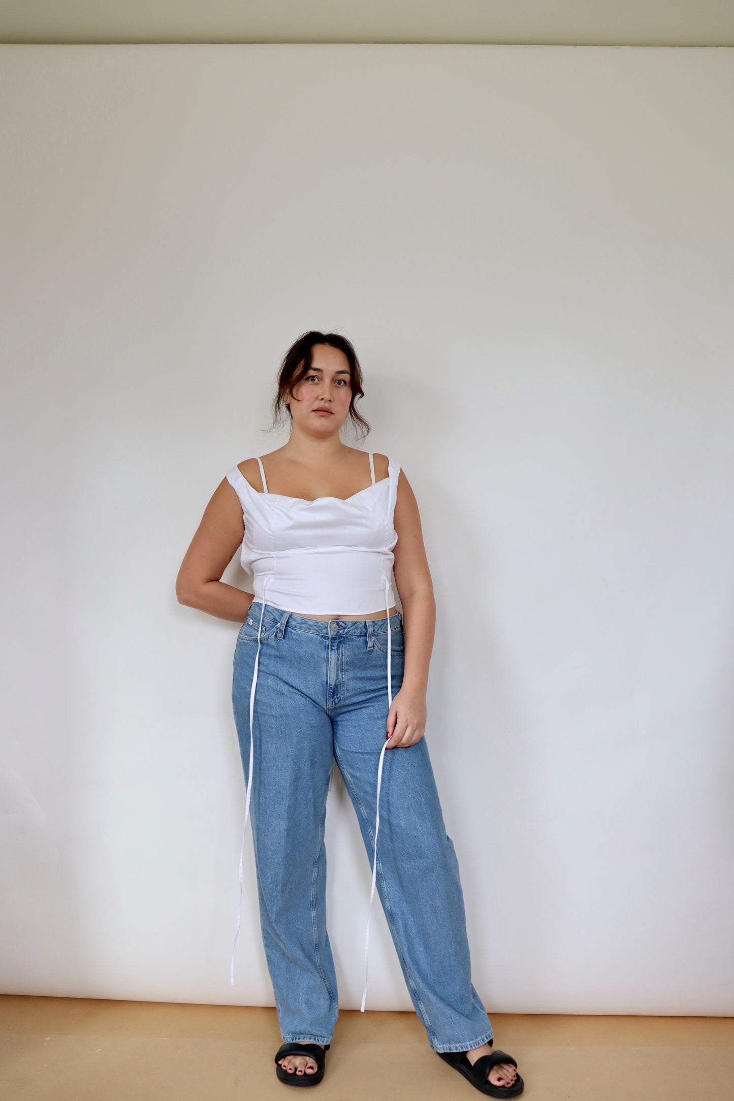 White Awa Top L