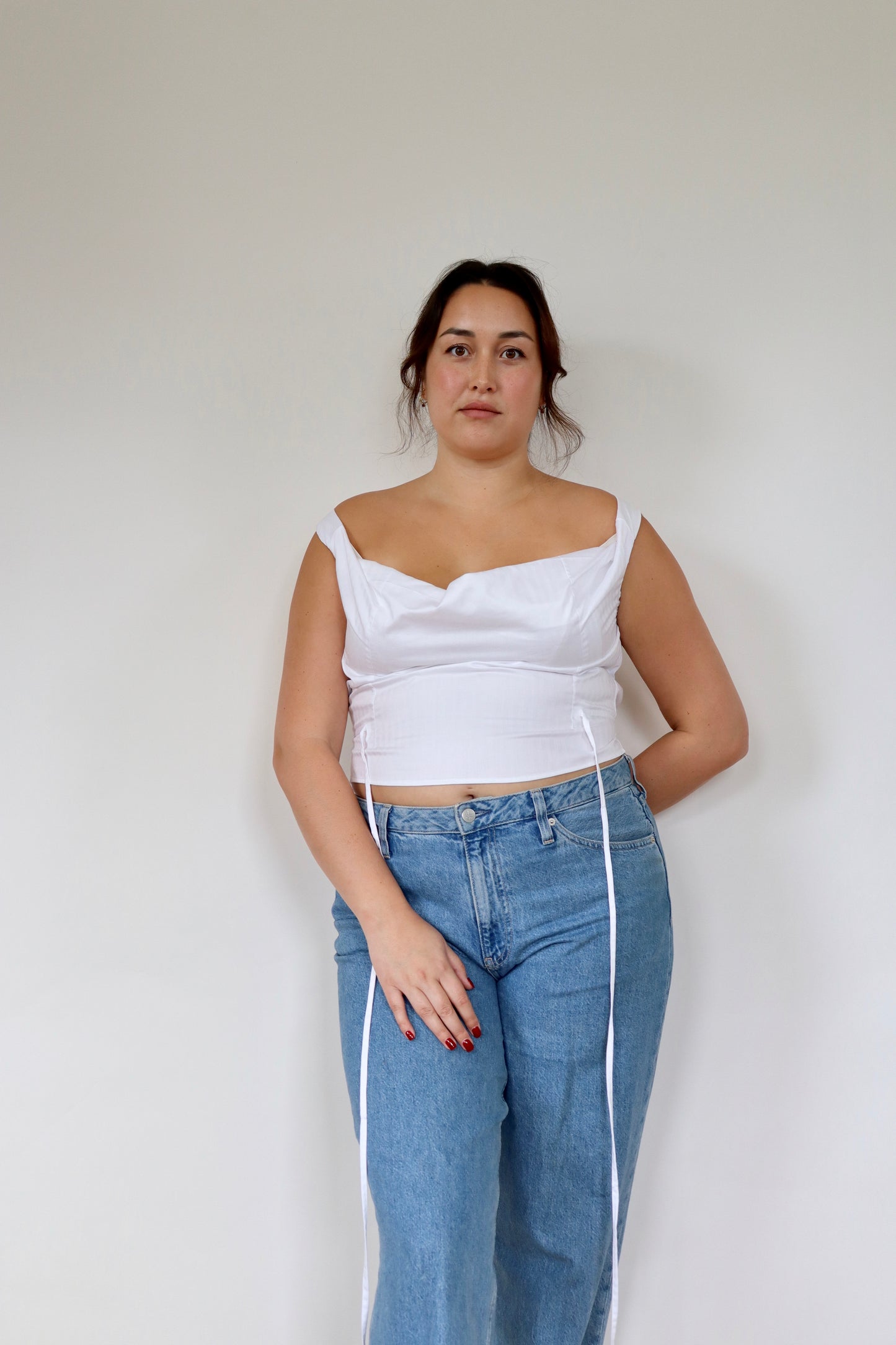 White Awa Top L