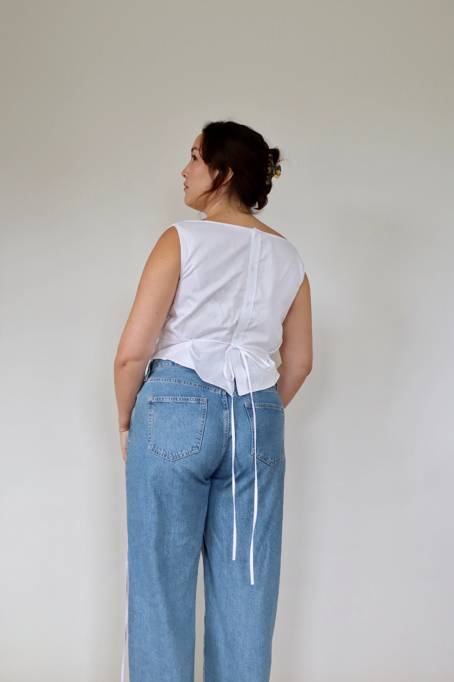 White Awa Top L