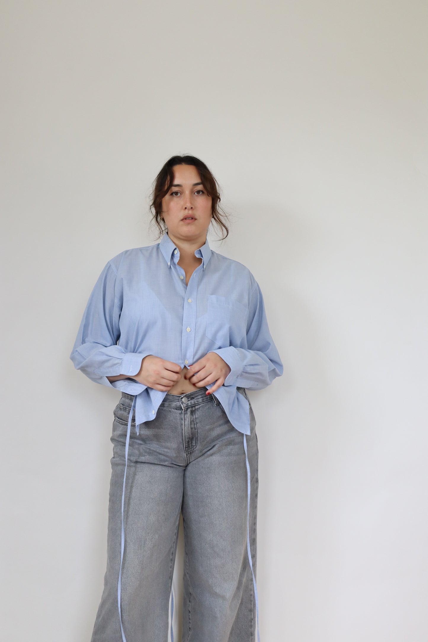 Sky Blue Curve Shirt L
