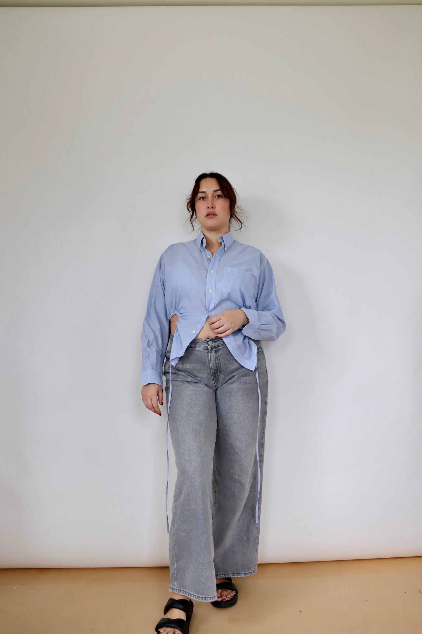 Sky Blue Curve Shirt L