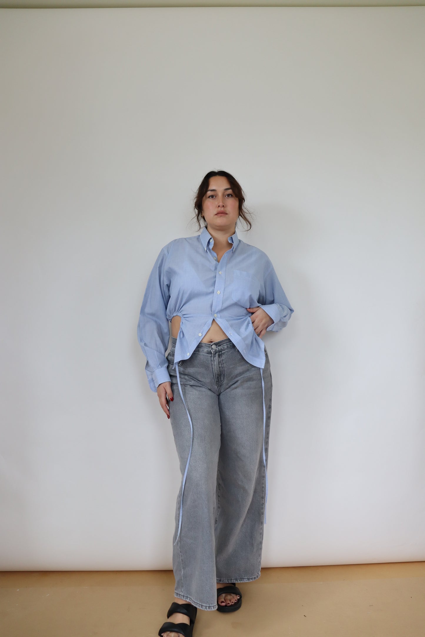 Sky Blue Curve Shirt L