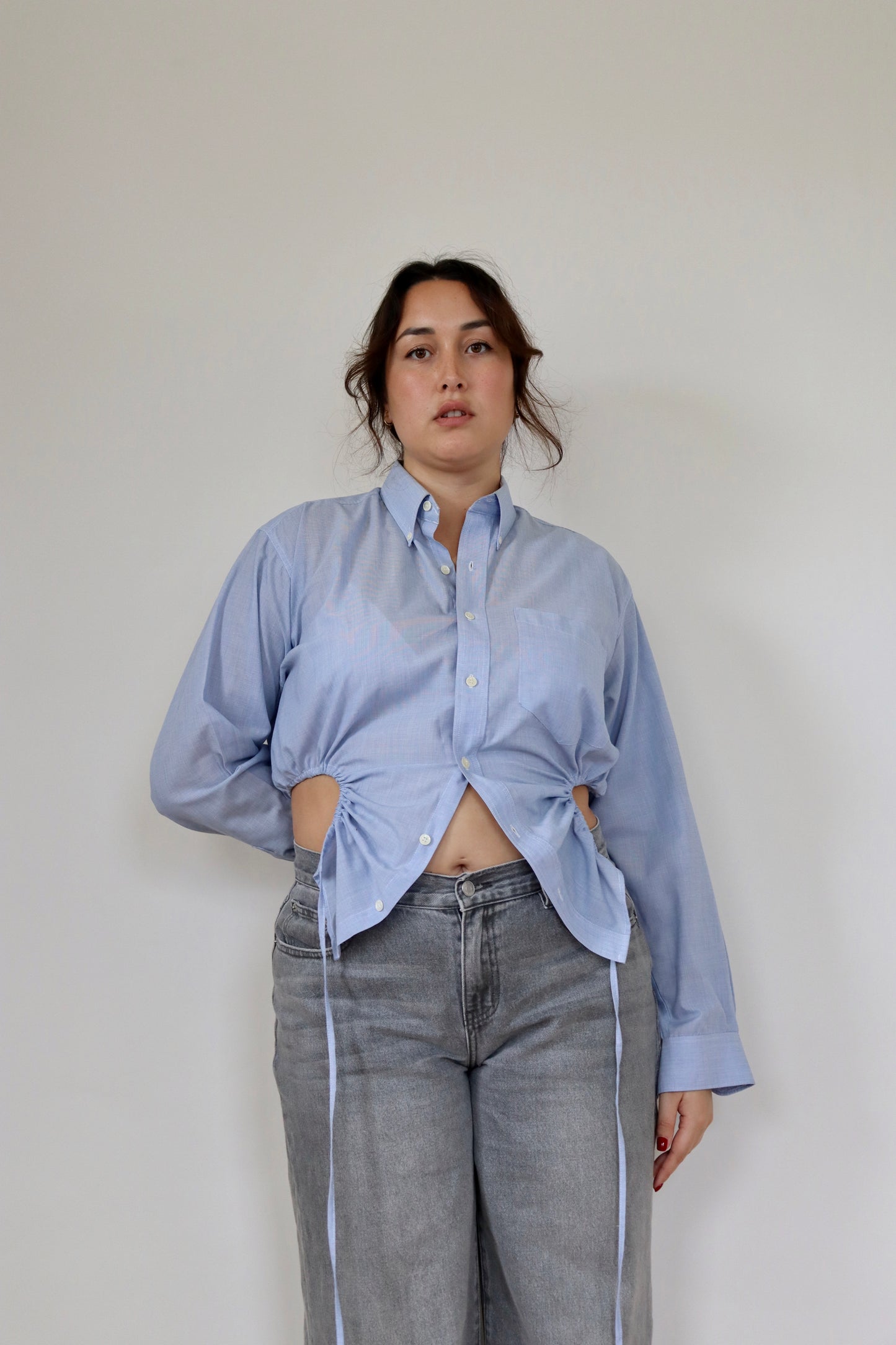 Sky Blue Curve Shirt L