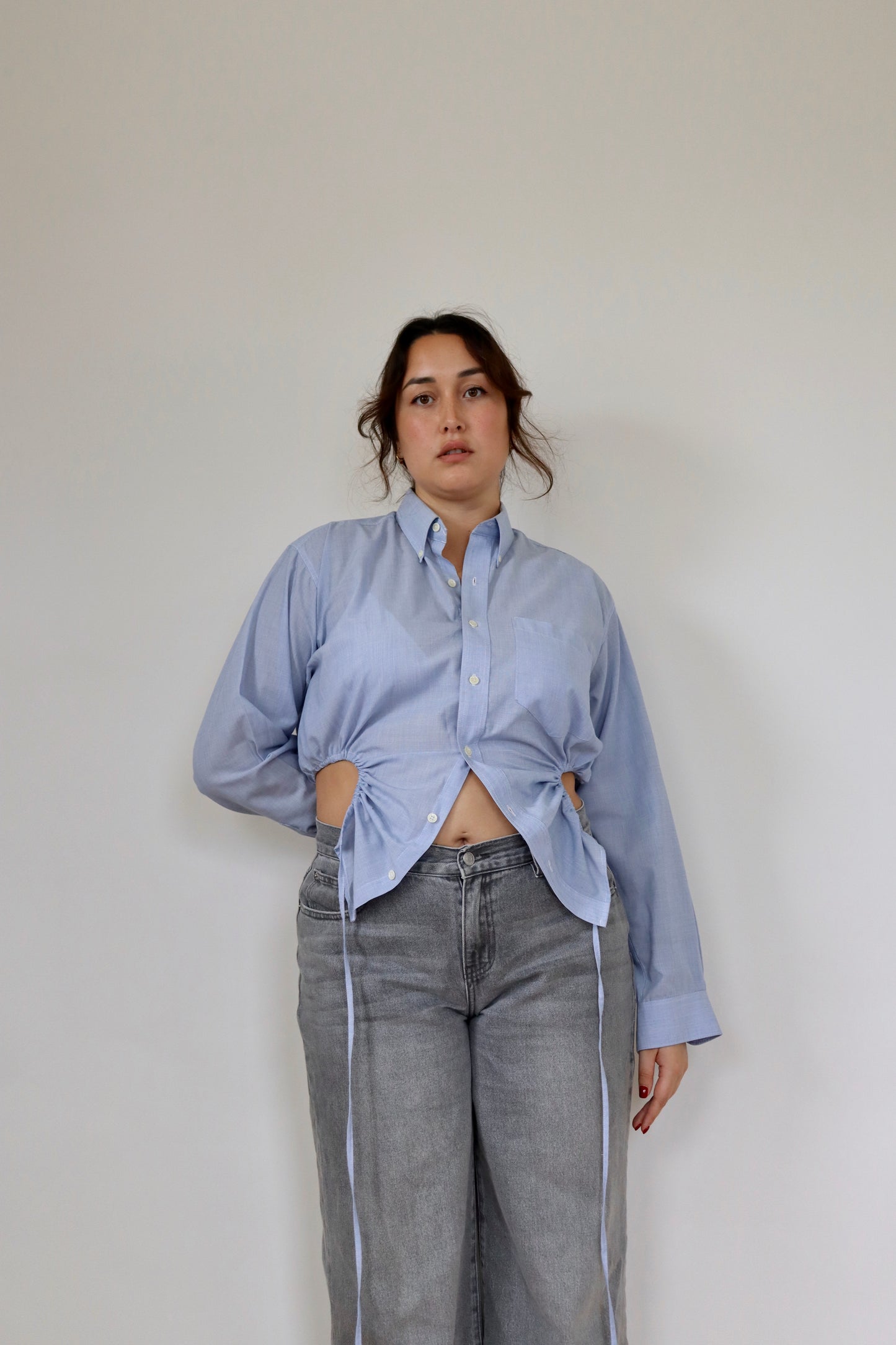 Sky Blue Curve Shirt L