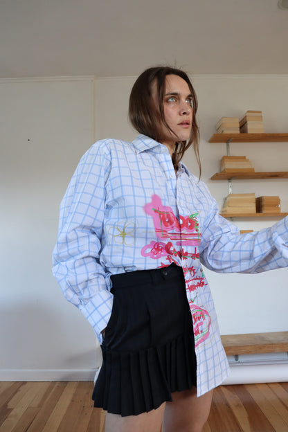Blue Squared 'To Do' Shirt SAMPLE L