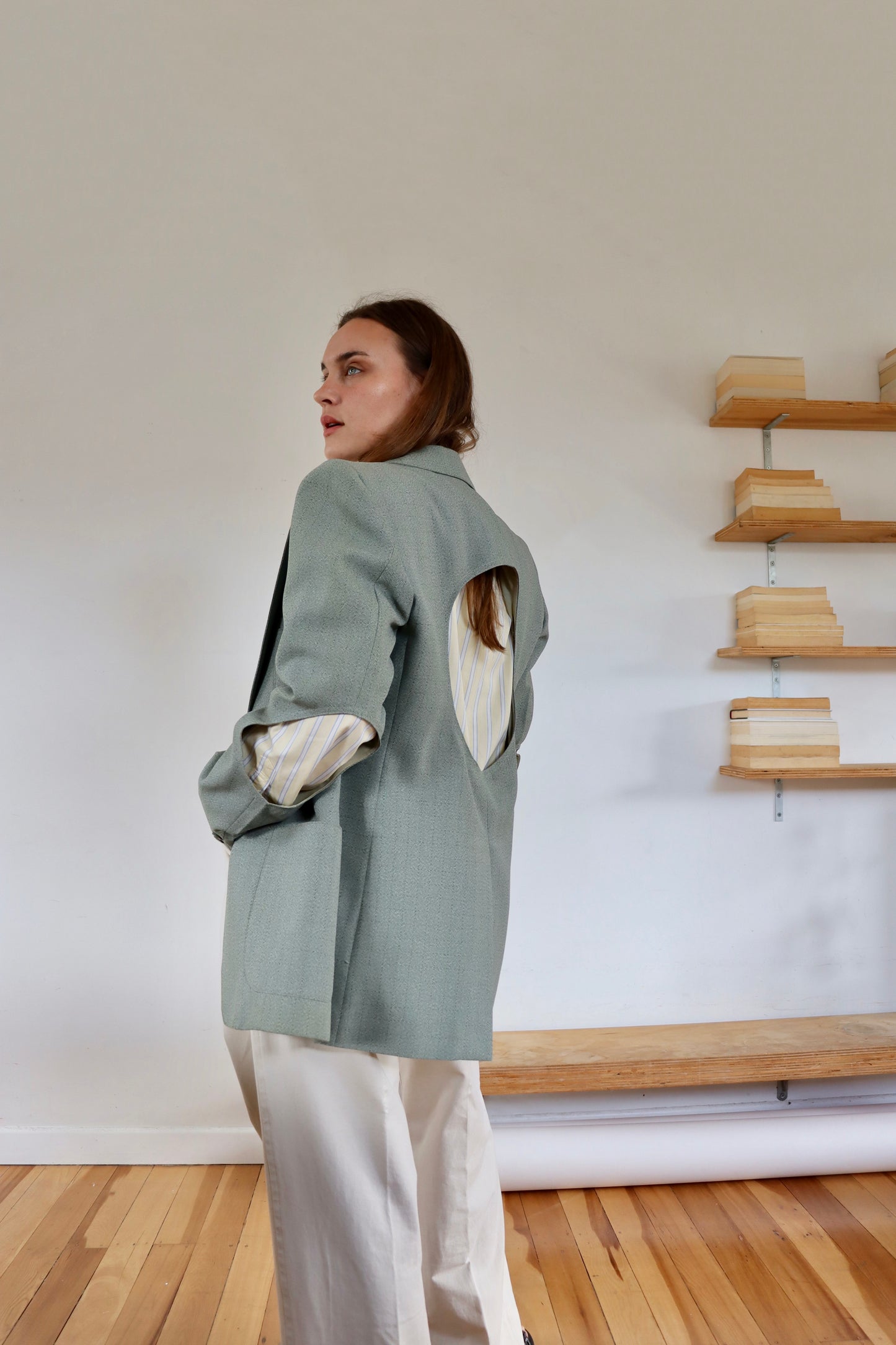 Sage Green Holy Blazer
