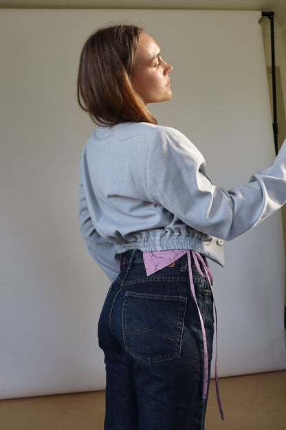 Light Grey Grace Bomber S