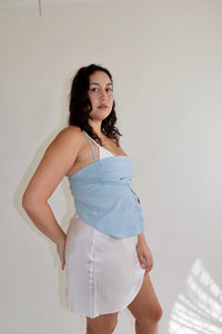 Light Blue Tobi Top L