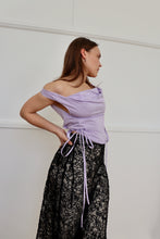 Load image into Gallery viewer, Purple Striped Awa Top XS