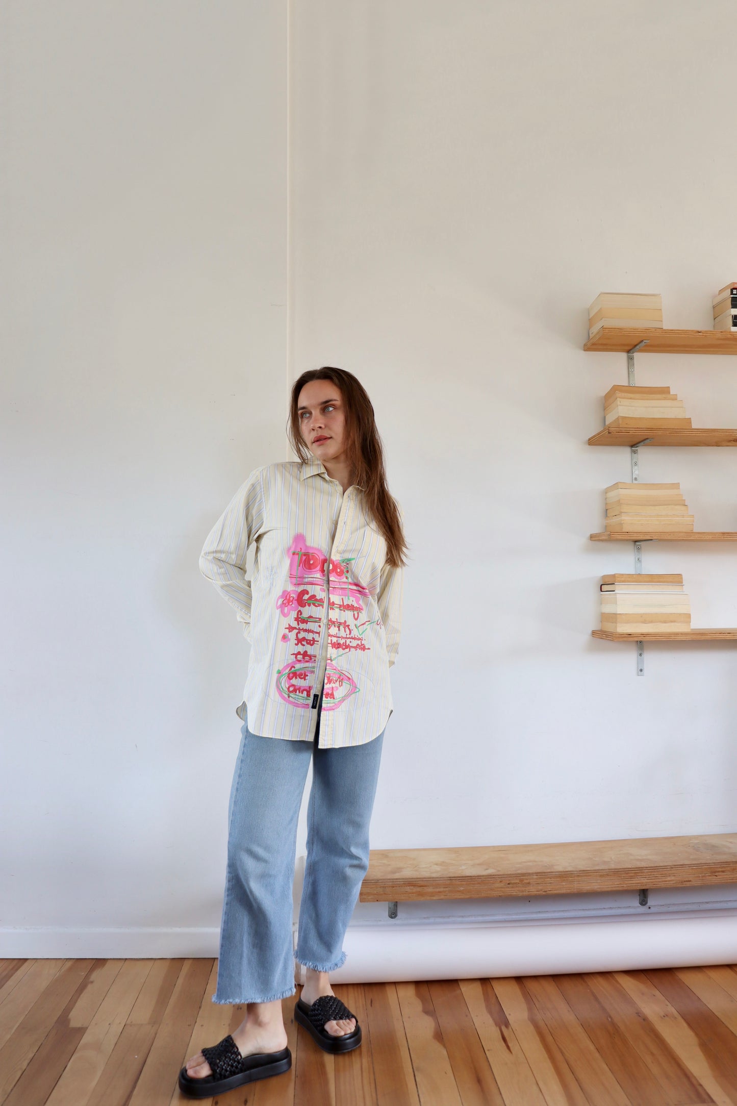 Yellow Striped 'To Do' Shirt