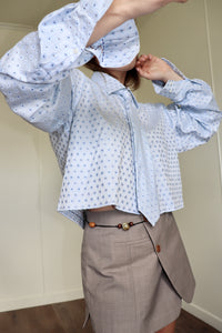 Blue Patterned ‘Tied Up’ Shirt
