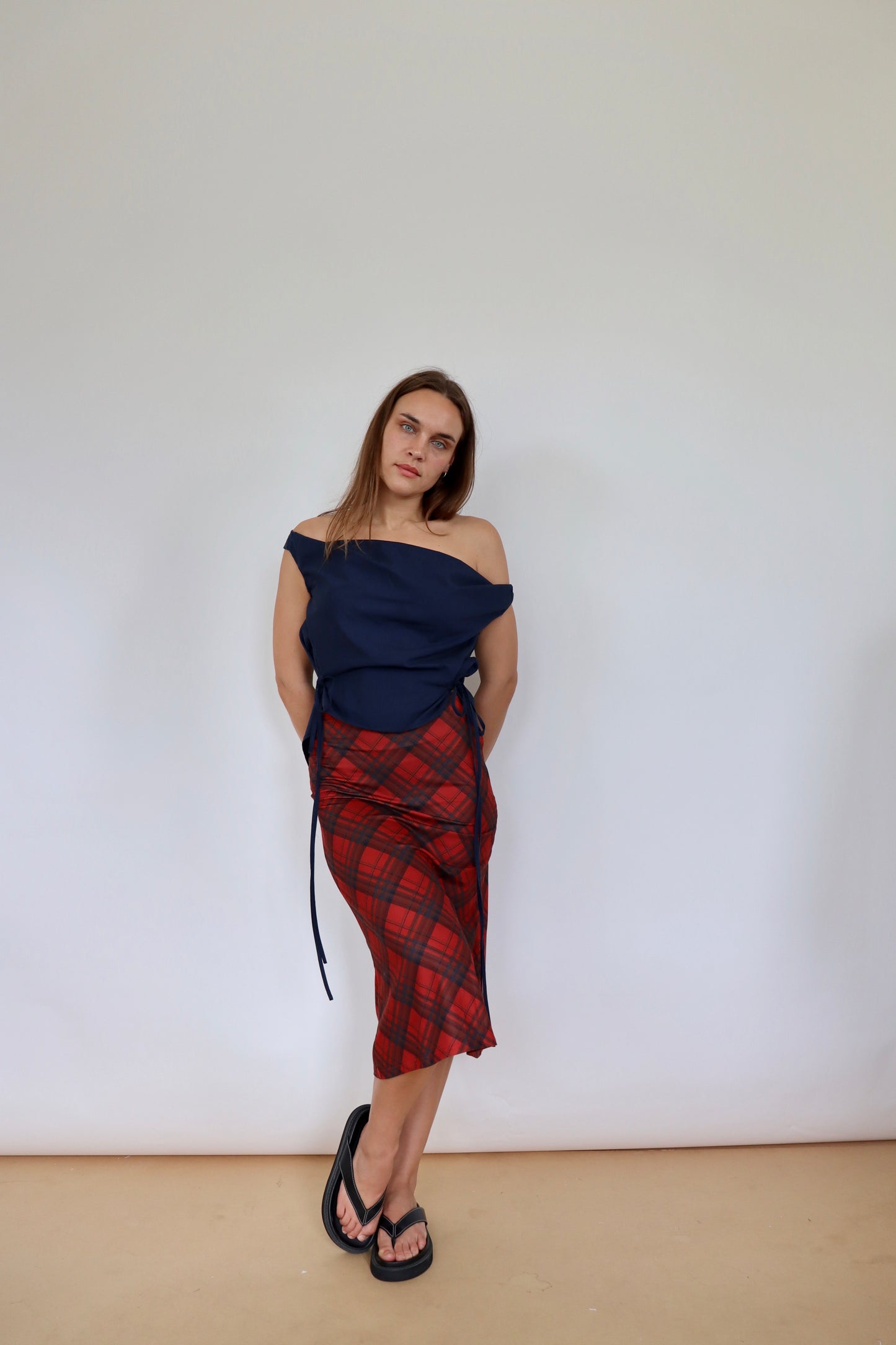 Stretchy Tartan Skirt