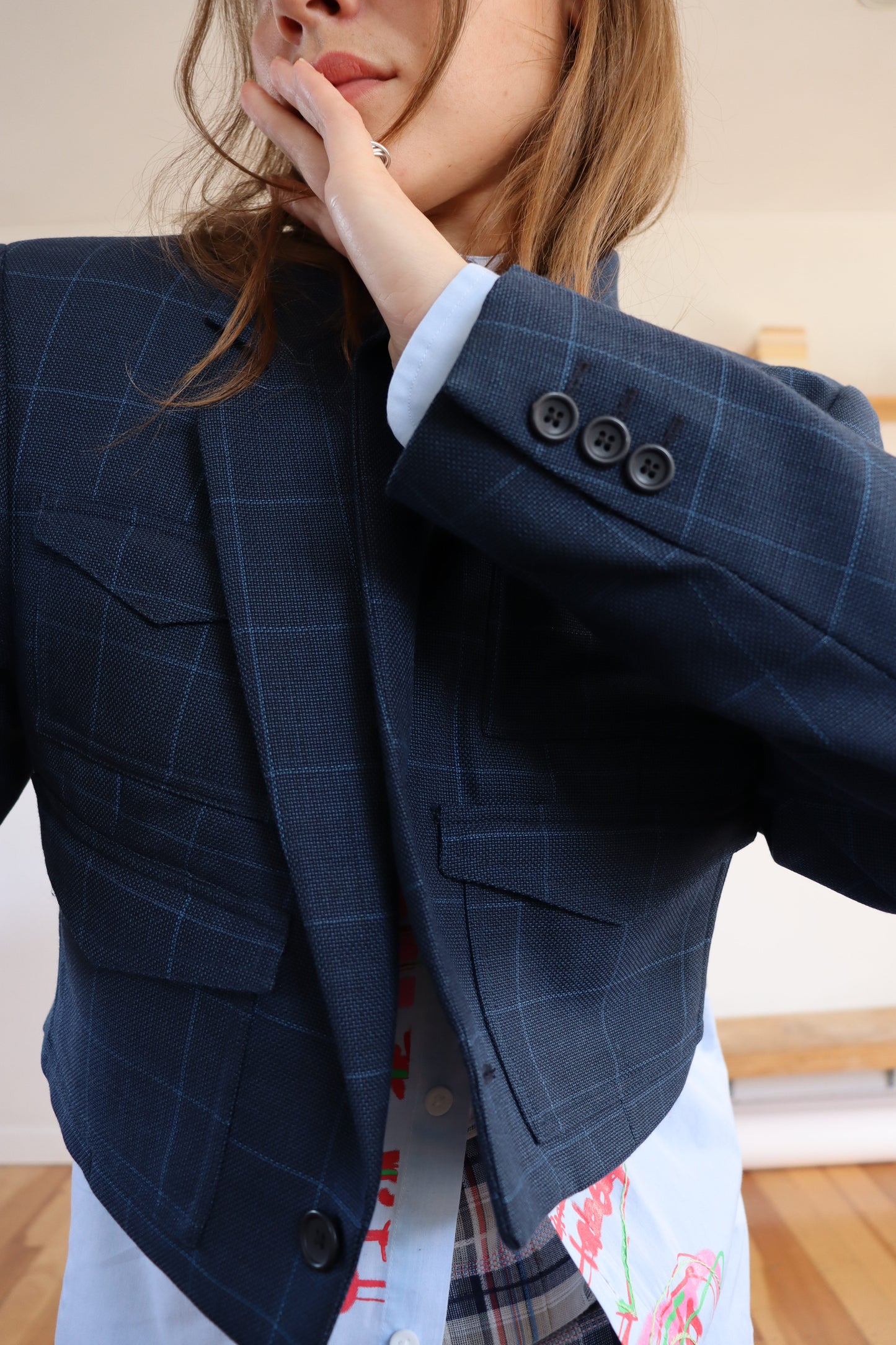 Navy Squared Mara Blazer