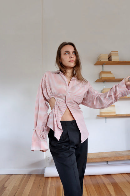 Pink Asymmetric Fran Shirt