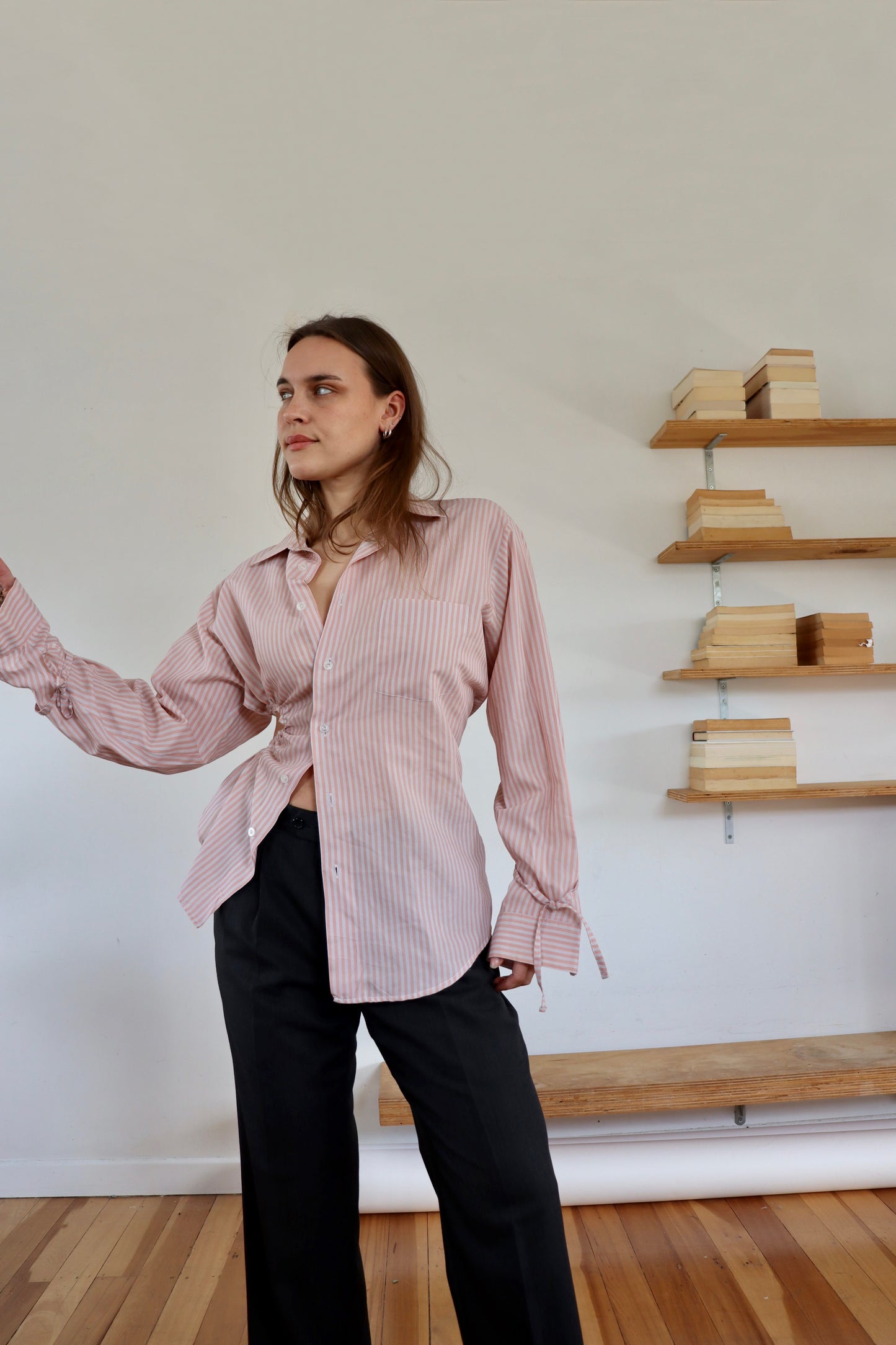Pink Asymmetric Fran Shirt