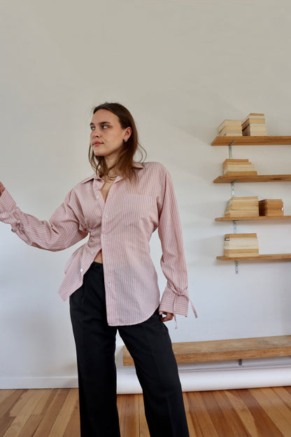 Pink Asymmetric Fran Shirt