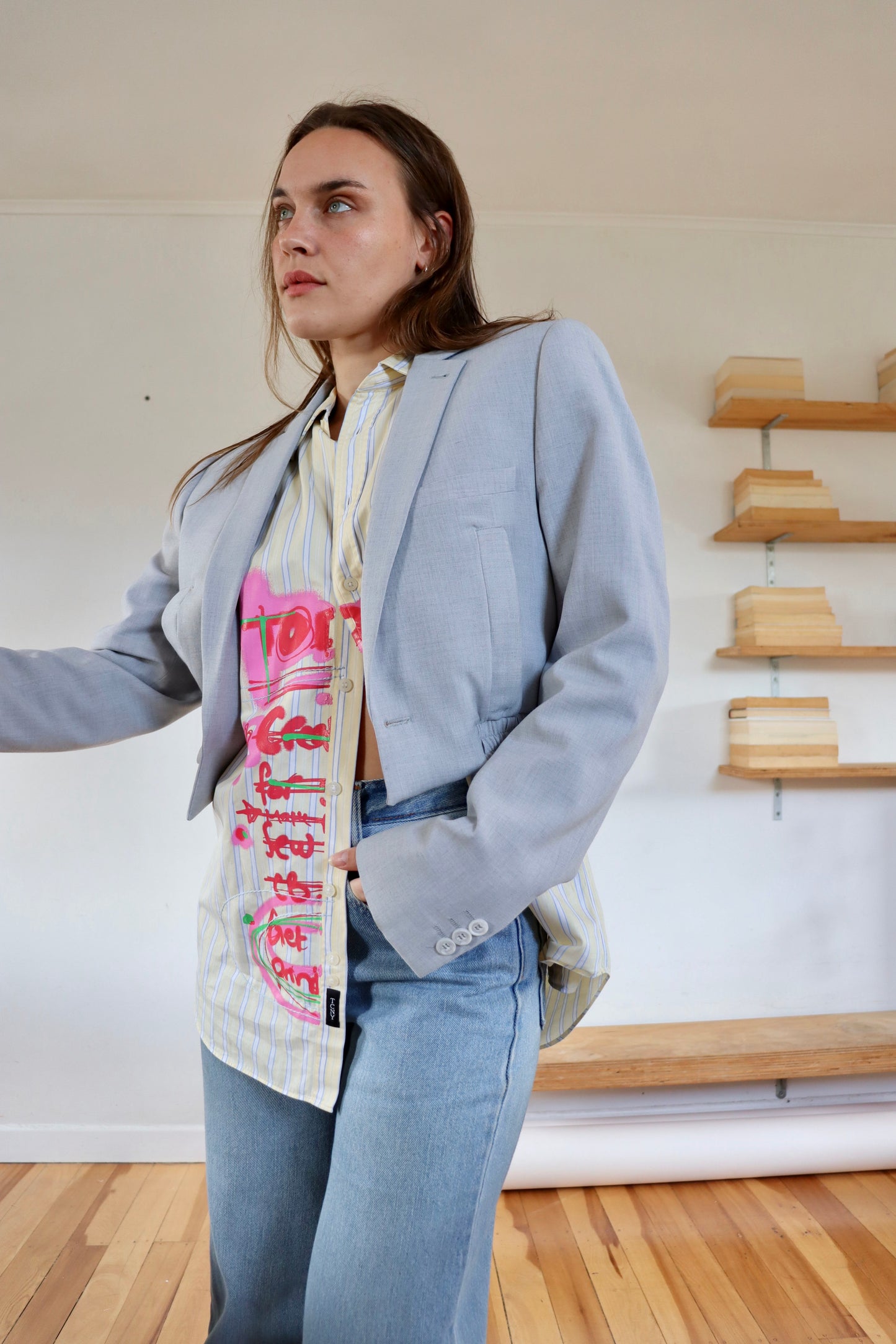 Light Grey Grace Bomber S