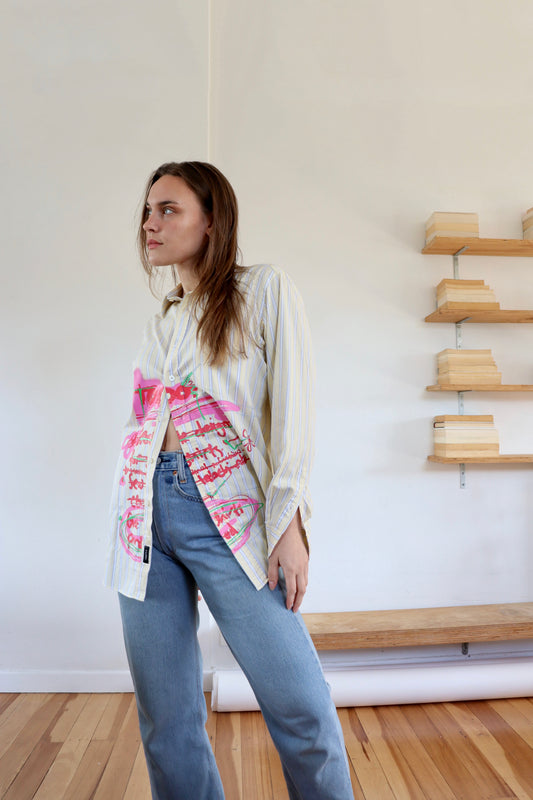 Yellow Striped 'To Do' Shirt