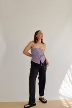 Load image into Gallery viewer, Purple Striped Tobi Top S