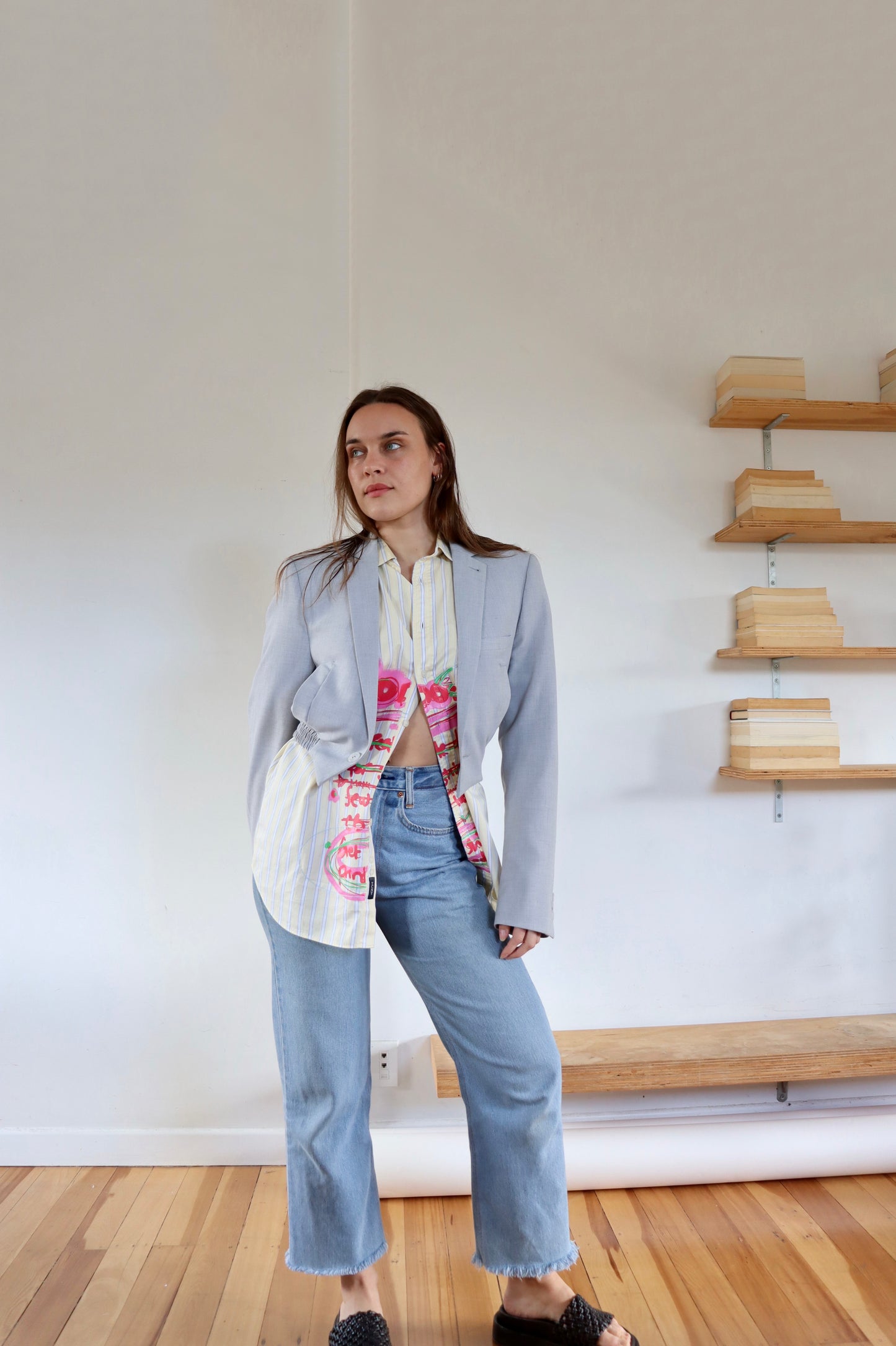Light Grey Grace Bomber S