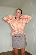 Load image into Gallery viewer, Orange Patterned Curve Shirt