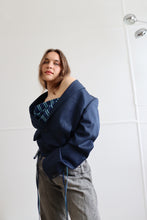 Load image into Gallery viewer, Navy Grace Bomber S