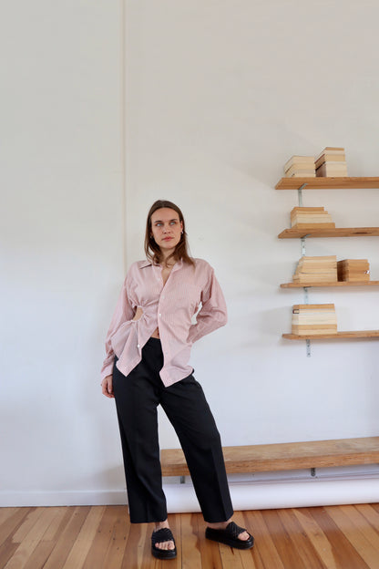 Pink Asymmetric Fran Shirt