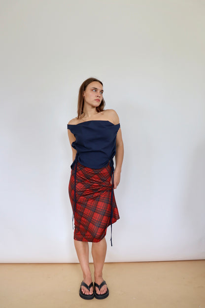 Stretchy Tartan Skirt