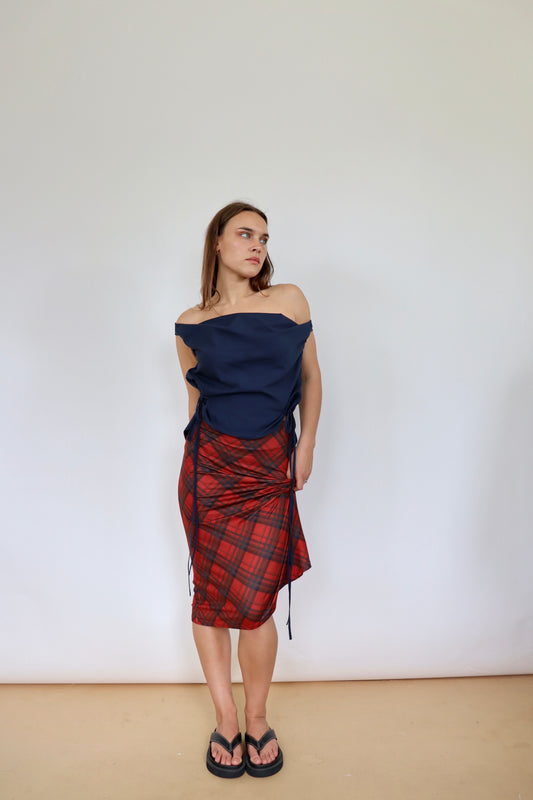 Stretchy Tartan Skirt
