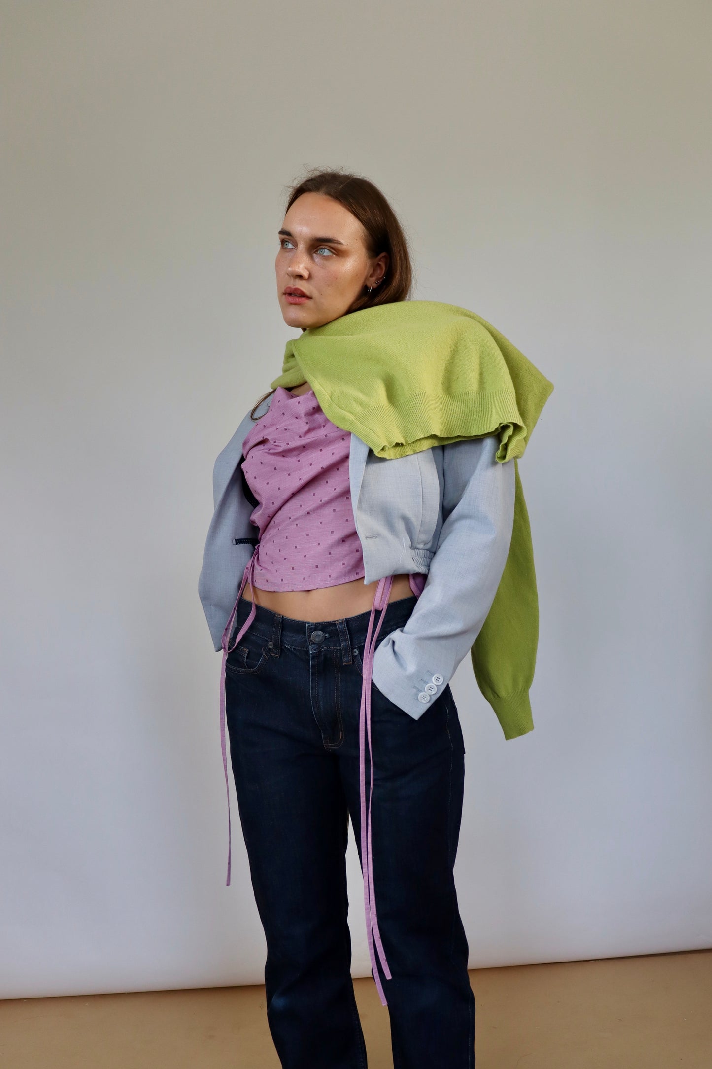 Light Grey Grace Bomber S
