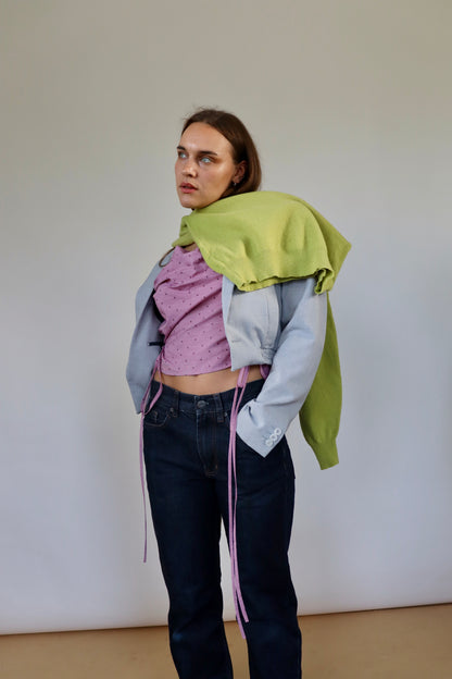Light Grey Grace Bomber S