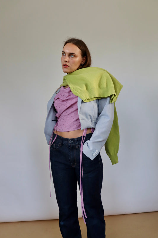 Light Grey Grace Bomber S