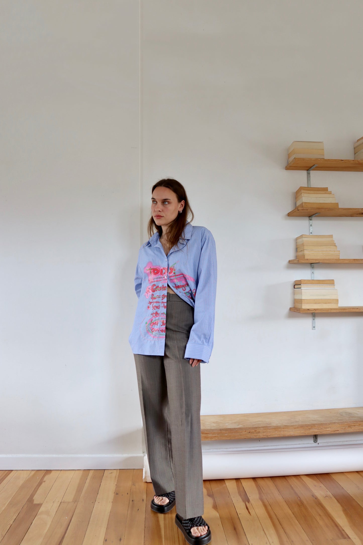 Blue Striped 'To Do' Shirt