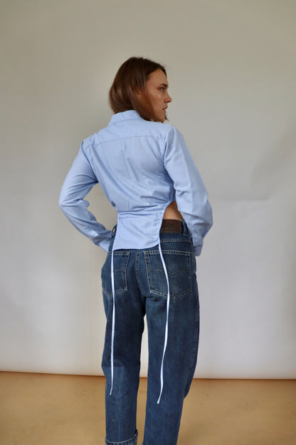 Baby Blue Curve Shirt XS