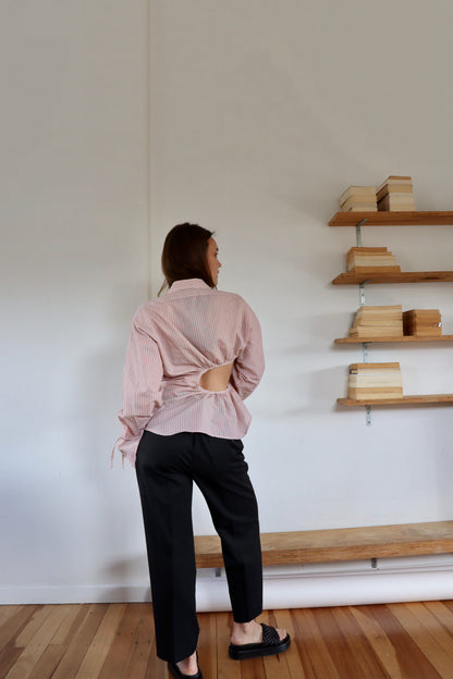 Pink Asymmetric Fran Shirt