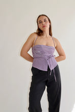 Load image into Gallery viewer, Purple Striped Tobi Top S