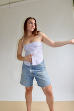 Load image into Gallery viewer, Purple Gingham Tobi Top S