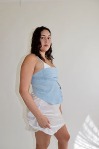 Light Blue Tobi Top L