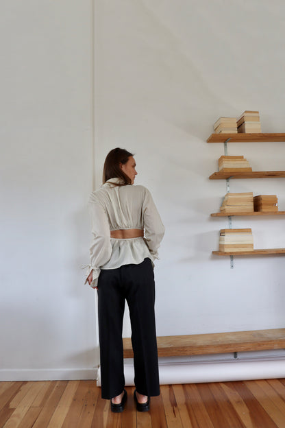 Sage Striped Fran Shirt