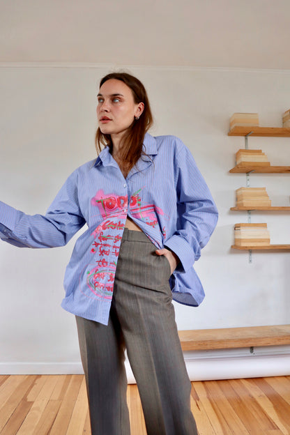 Blue Striped 'To Do' Shirt